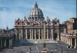 St. Peter's Square and Basilica, Vatican City Postcard