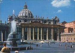 St. Peter's Square and Basilica, Rome Postcard