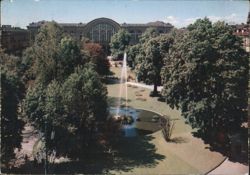 Gardens of Porta Nuova Station, Turin Postcard