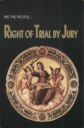 Right of Trial by Jury Exhibit featuring Raphael's Justice Postcard