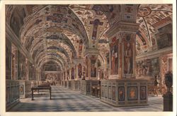 Biblioteca Vaticana: Sala di Sisto Quinto, Vatican City Postcard