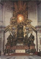 Altar of the Chair, St. Peter's Basilica Postcard