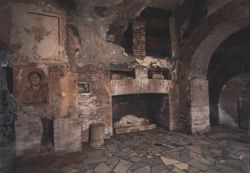 Catacombs of St. Callixtus, Crypt of St. Cecilia Postcard