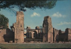 Caracalla Baths Ruins in Rome Postcard