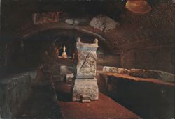 Temple of Mithras, Basilica of St. Clement Excavations, Rome Postcard