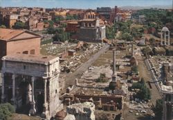 Roman Forum with Arch of Septimius Severus, Rome Postcard