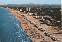 Milano Marittima Beach and Adriatic Riviera Hotels Postcard