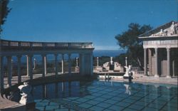 Hearst San Simeon Neptune Pool with Greco-Roman Temple Postcard