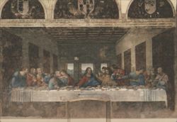 Leonardo da Vinci's The Last Supper Fresco Postcard