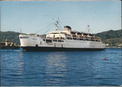 Ferry Boat Reggio Arriving in Port, Messina Postcard