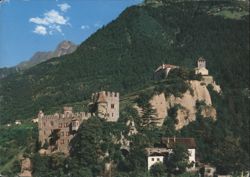 Castles of Tyrol and Brunnenburg in Merano Postcard
