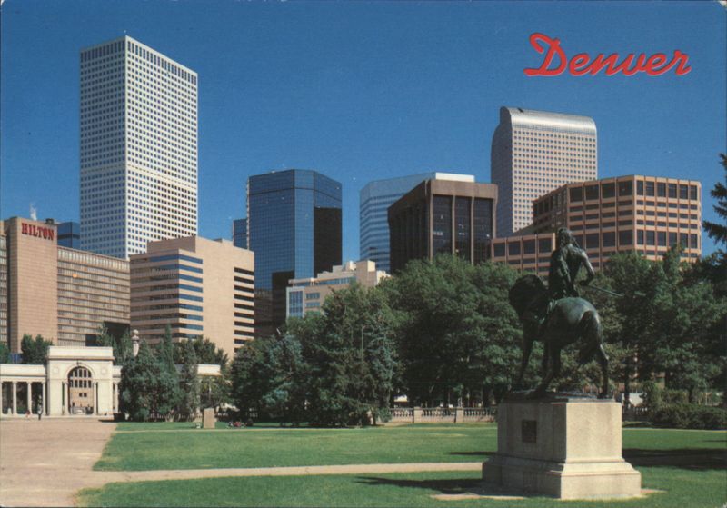 Downtown Denver from Civic Center Colorado Arthur H. Bilsten