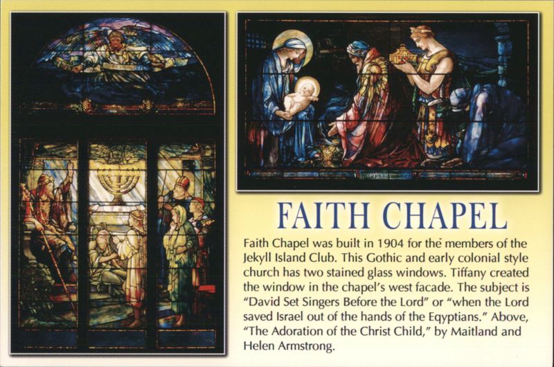 Faith Chapel Stained Glass Windows, Jekyll Island Georgia