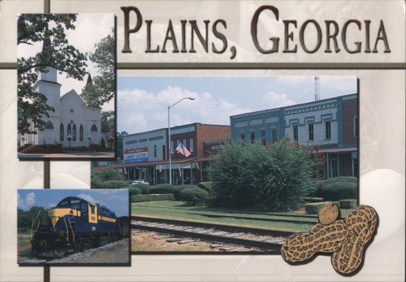 Plains, Georgia: Church, Main Street, Train & Peanuts
