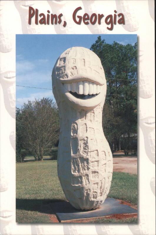 The Smiling Peanut Sculpture - Plains, Georgia Frank Grantham