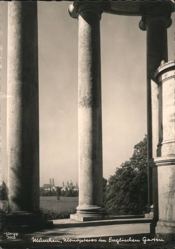 Monopteros Columns in Englischer Garten, Munich Germany