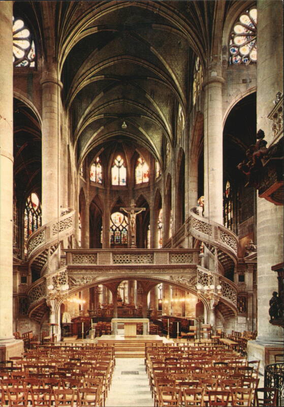 Saint-Étienne-du-Mont Church Interior with Rood Screen