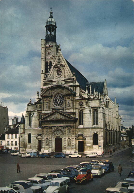 St-Etienne du Mont Church Façade, Paris France Pierre BIZET