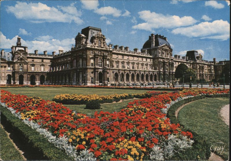 Gardens of the Louvre and Louvre Palace, Paris France