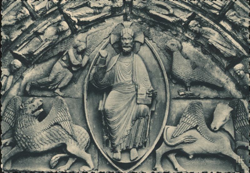 Christ of the Apocalypse, Royal Portal, Chartres Cathedral France