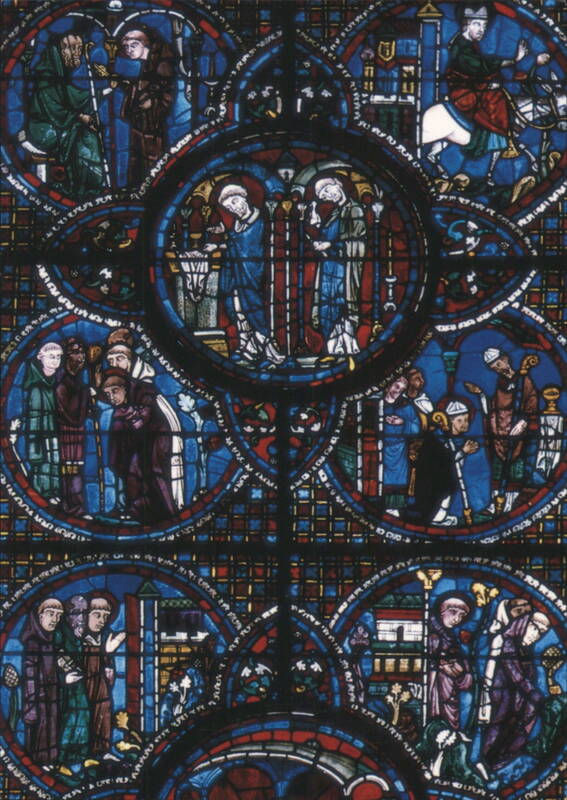 Chartres Cathedral - St. Lubin Stained Glass: The Holy Mass France