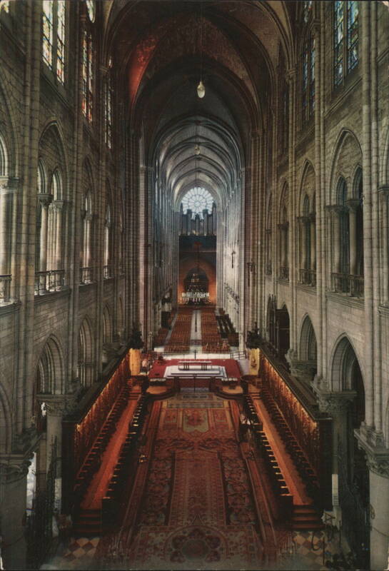 Notre-Dame Cathedral Nave & Choir, Paris France
