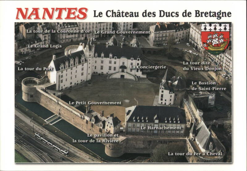 Nantes: Château des Ducs de Bretagne, Aerial View France