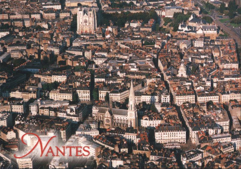 Nantes City Center with Basilica, Cathedral and Castle France