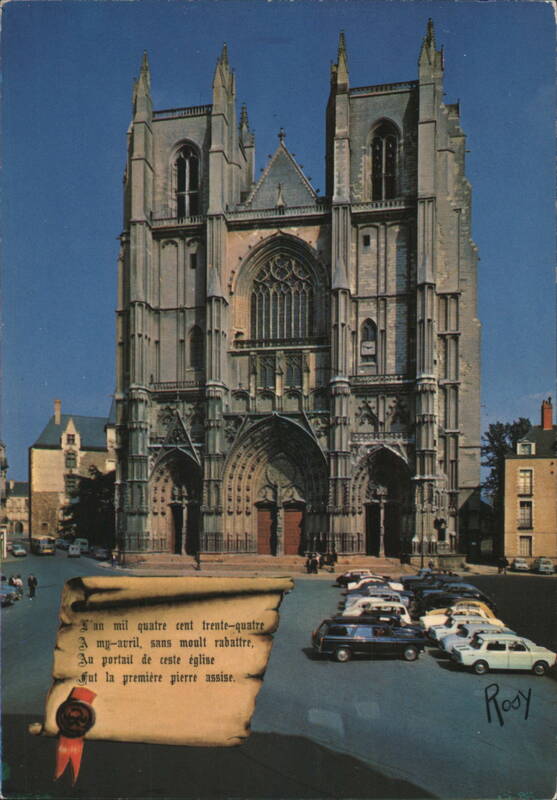 Nantes Cathedral, West Facade and Grand Portal France