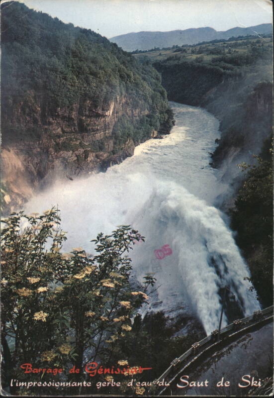 Barrage de Génissiat - Impressive Ski Jump Water Jet France