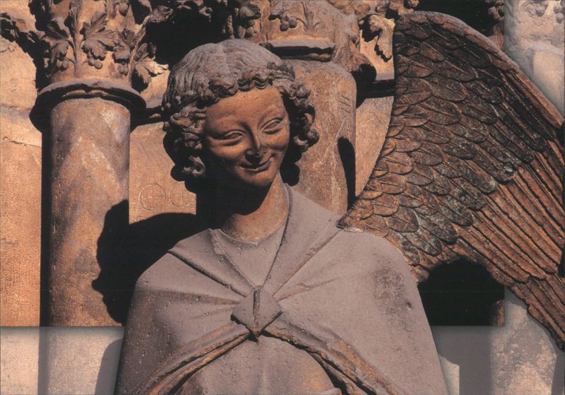 Archangel Gabriel, Central Portal, Reims Cathedral France