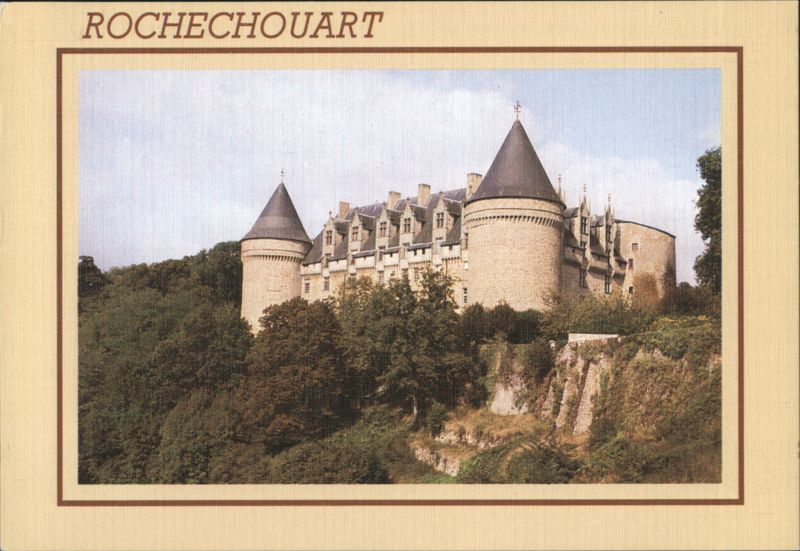 Château de Rochechouart on a Rocky Promontory France