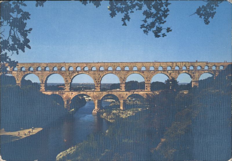 Pont du Gard Aqueduct over the Gard Valley Nîmes France
