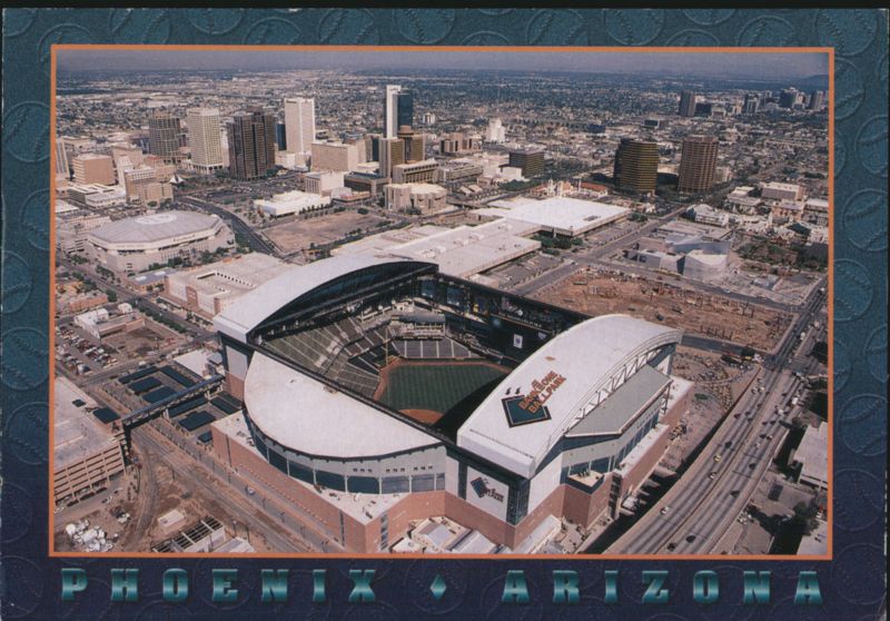 New Ballpark and Downtown Aerial View, Phoenix Arizona