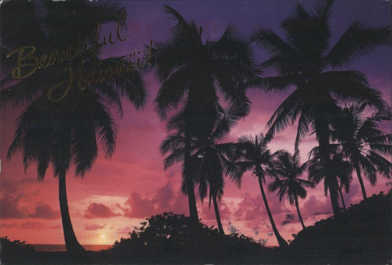 Beautiful Hawaii! Tropical Sunset Graham Osborne