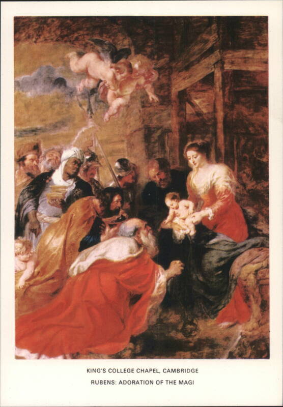 Rubens: Adoration of the Magi at King's College Chapel Cambridge United Kingdom