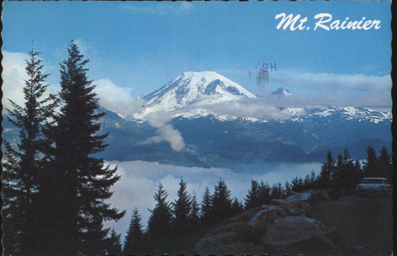 Mt. Rainier from Stevens Canyon Road Lookout Washington