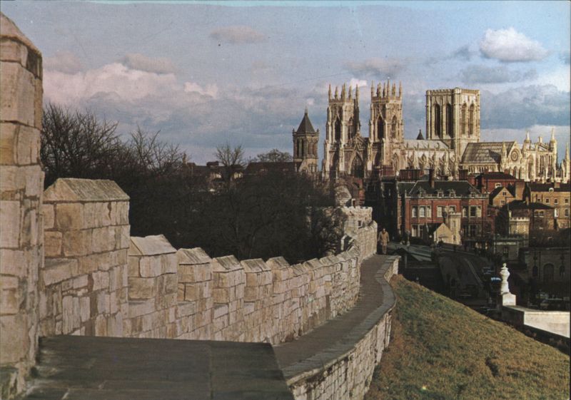 York Minster from the City Walls England Yorkshire