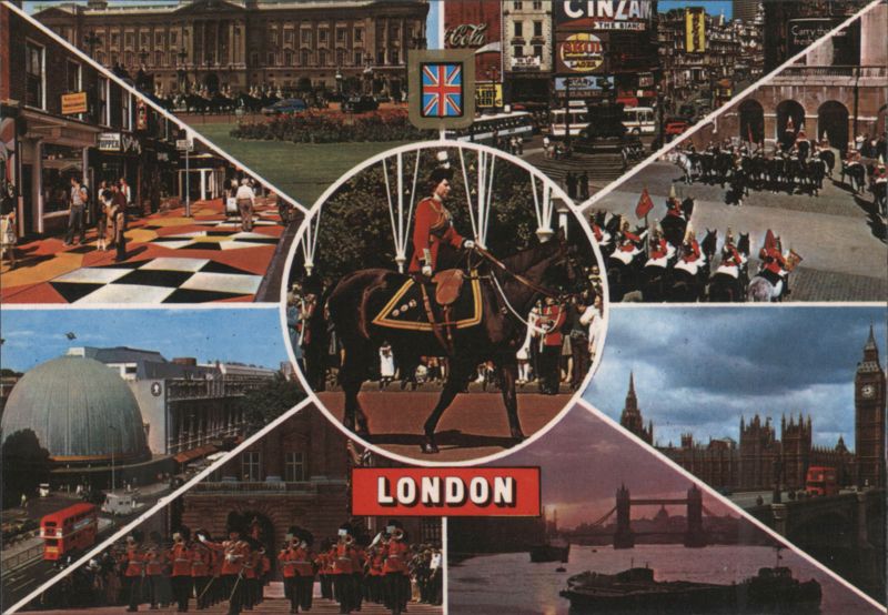 London Collage: Buckingham Palace, Tower Bridge & City Scenes United Kingdom