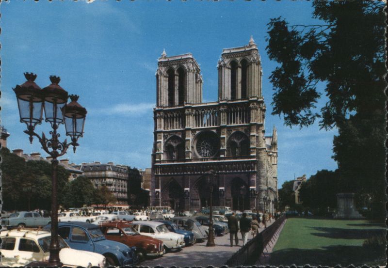 Notre Dame Cathedral and the Parvis, Paris France
