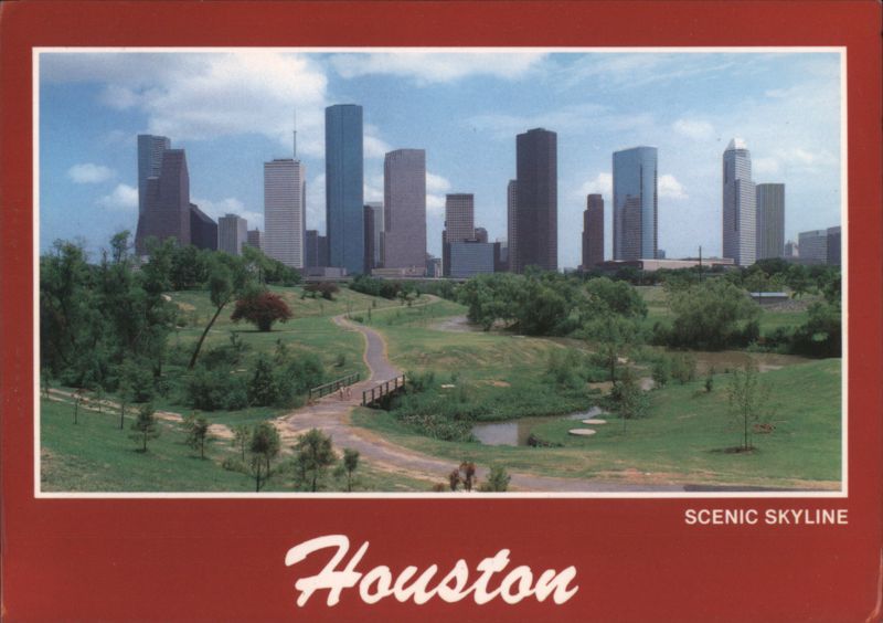 Houston Scenic Skyline Texas R.A. Young