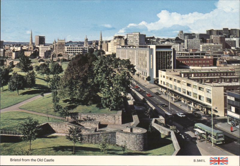 Panoramic View of Bristol from the Old Castle United Kingdom