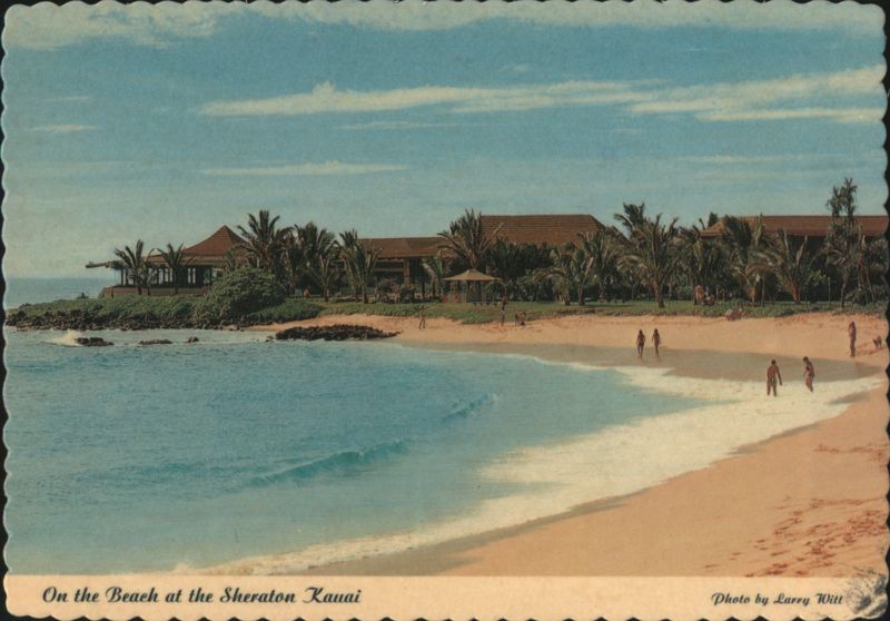 On the Beach at the Sheraton Kauai Poipu Beach Hawaii