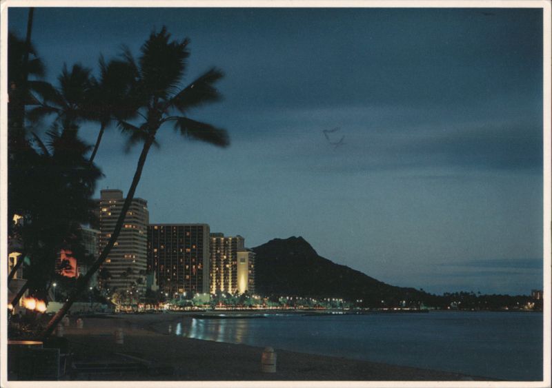 Evening Moods of Waikiki and Diamond Head Honolulu Hawaii