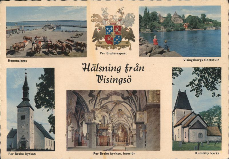 Visingsö Multi-View, Castle Ruin and Churches Sweden