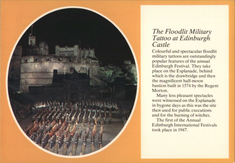 The Floodlit Military Tattoo at Edinburgh Castle Scotland