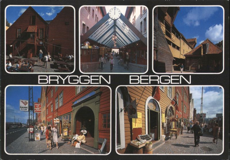 Bryggen, Bergen: Old Hanseatic Warehouses Norway Knut Aune