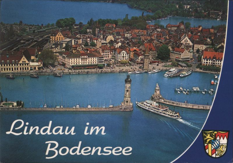 Lindau Harbor Entrance on Lake Constance Germany