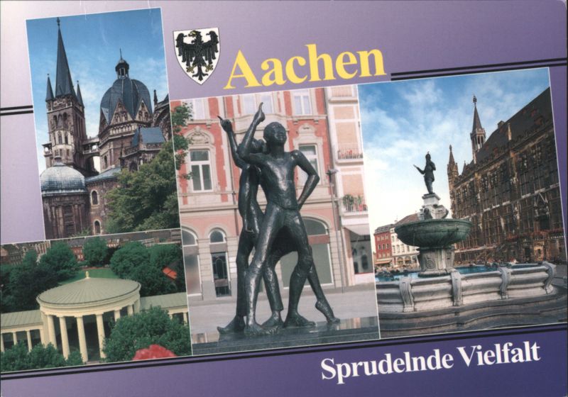 Aachen Landmarks - Dom, Fountains & Sculptures Germany