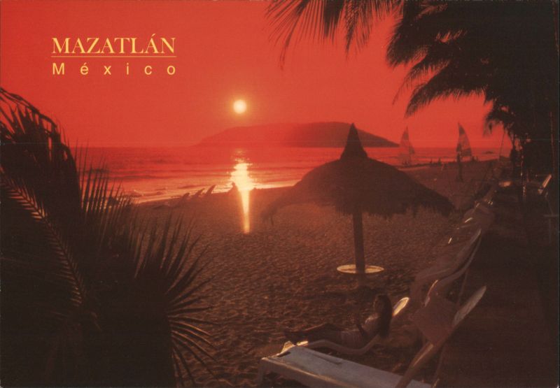 Sunset at Gaviotas Beach, Mazatlán, México SI Mexico